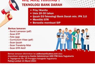 Rekrutment UDD PMI Kota Yogyakarta