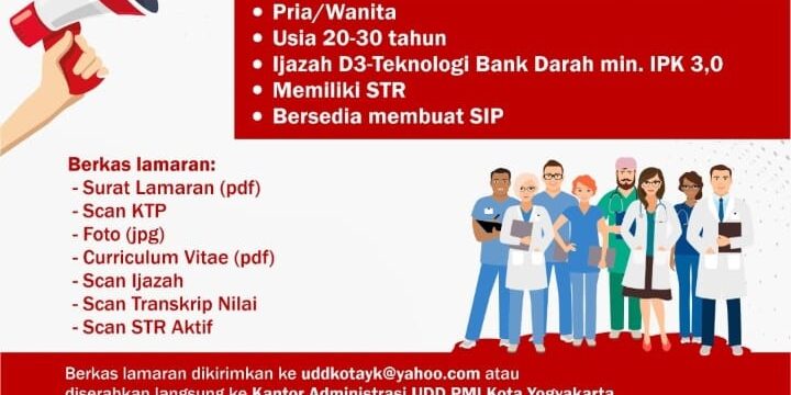Rekrutment UDD PMI Kota Yogyakarta