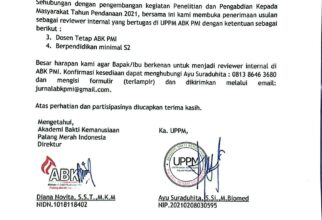 PENERIMAAN REVIEWER INTERNAL PENELITIAN DAN PENGABDIAN KEPADA MASYARAKAT TAHUN 2020