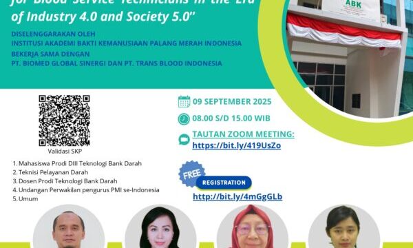 Menjawab Tantangan dan Peluang Karier Teknisi Pelayanan Darah di Era Industri 4.0 dan Society 5.0